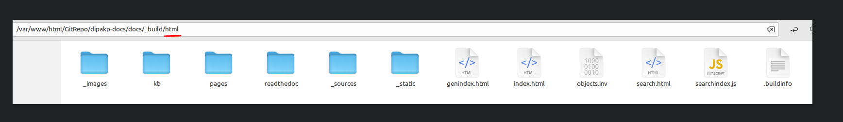 Building HTML documentation