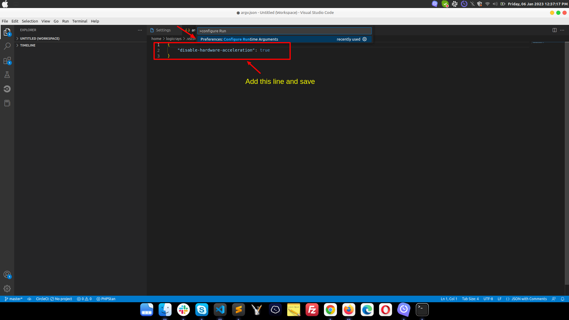 Disable hardware acceleration