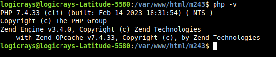 PHP version without Xdebug